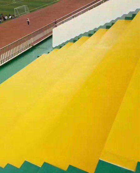 叶集球场台阶翻新修补改造